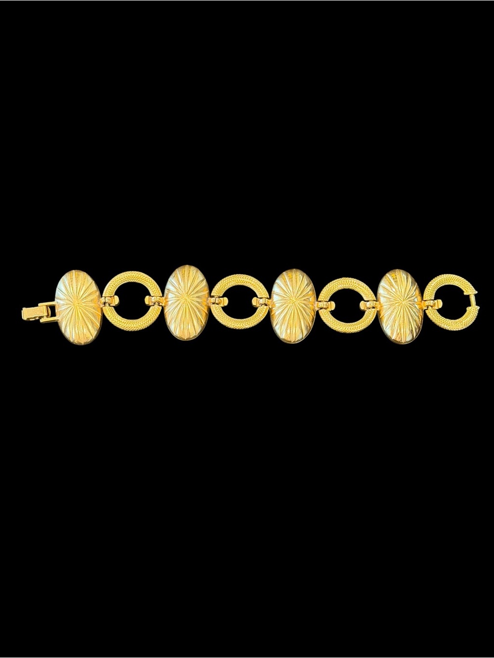 Yves Saint Laurent Gold-Tone Bracelet with Red Oval Stones - Picture 8 of 10